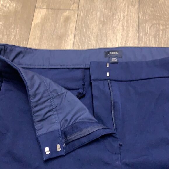 Womens J. Crew Frayed Wide Leg Cropped Stretch Pants - Picture 6 of 9